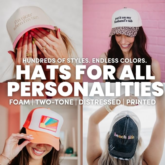 KATYDID Red Baseball Heart Vintage Hat - Two-Toned Trucker Hat - Embroidered Vintage Baseball Cap - Women’s Snapback - Image 7